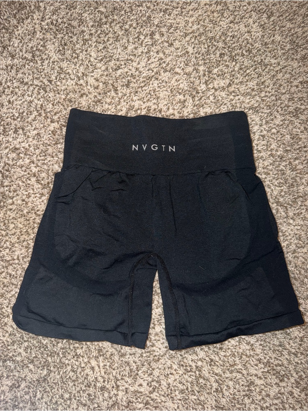 Black NVGTN shorts